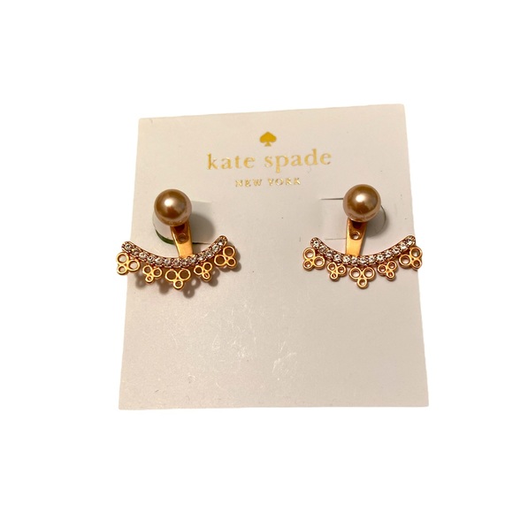 kate spade Jewelry - Authentic KATE SPADE Rose Gold Chantilly Earrings